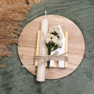 Candle gift with dried flowers and house | Various personalized candles | It&#39;s great that you exist! | Birthday | Girlfriend | Thank you