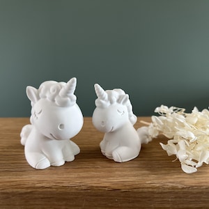 Unicorn decorative figure white – handmade in 2 sizes | Unicorn figures | Statues | Decoration | Gift | Gift idea | Casting compound