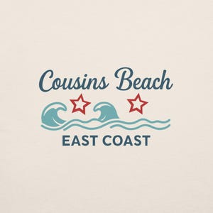 Cousins Beach East Coast SVG | Summer Beach Waves Shirt PNG | Vacation Sublimation Digital Download