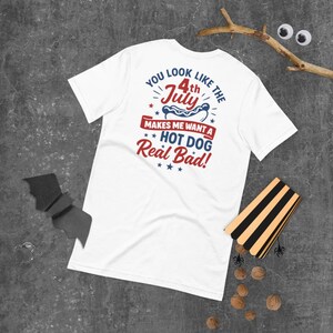 4th of July Hot Dog PNG – Funny Patriotic Quote Design for T-Shirts & Crafts