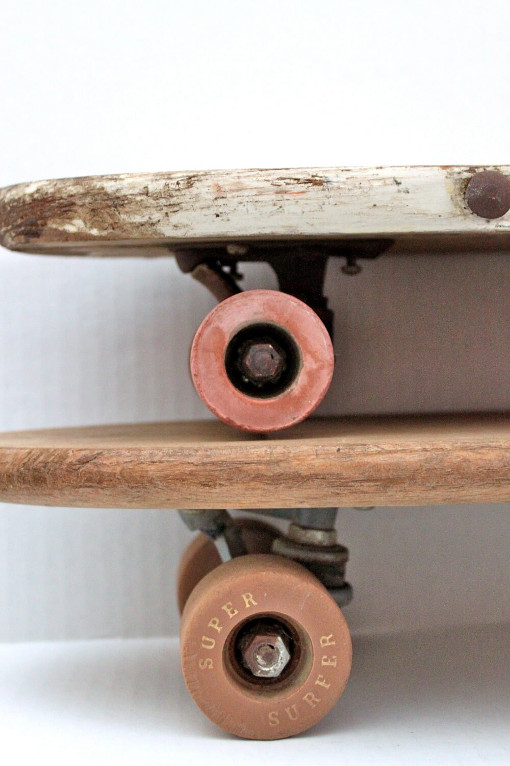 Pair of vintage 60s wood skateboards // clay wheels // Hobie Etsy