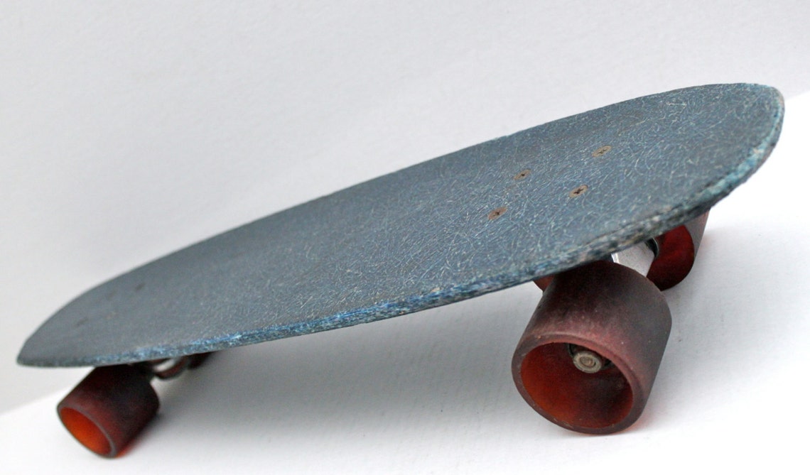 Vintage ACS 430 skateboard trucks on blue 70s fiberglass Etsy