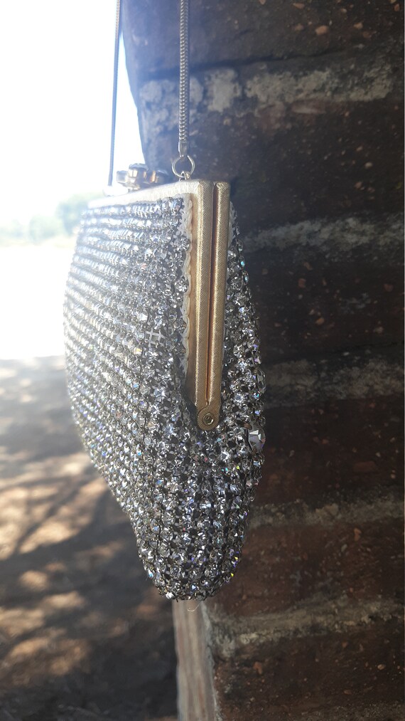 Antique Solid rhinestone handbag, Walborg West Ge… - image 4