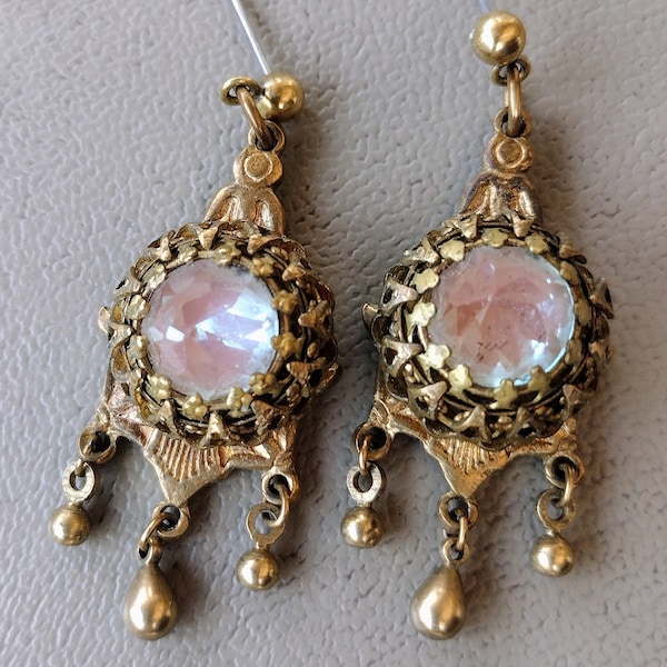Saphiret earrings -  antique Stone,  stunning!  Romantic gift