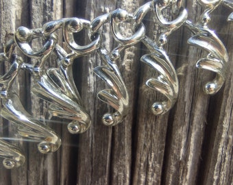 Antique Art nouveau Silver choker necklace