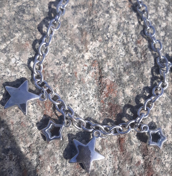 Vintage STAR necklace,  Toggle closure  ~ Unique