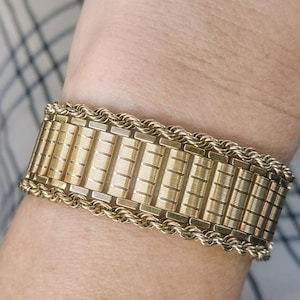Winard 12k Gold Filled Mesh~ Gate Bracelet ,  Gorgeous