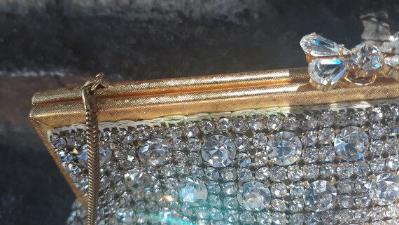 Antique Solid rhinestone handbag, Walborg West Ge… - image 10