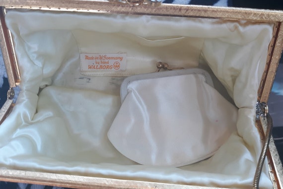 Antique Solid rhinestone handbag, Walborg West Ge… - image 3