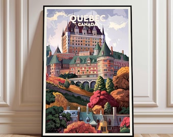 Québec Vintage Reiseposter: Affiche Québec , Cabane à Sucre
