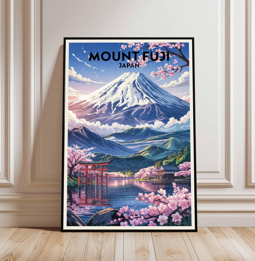 Mount Fuji Japan Art Print – Japanese Poster (digital Download) - Etsy