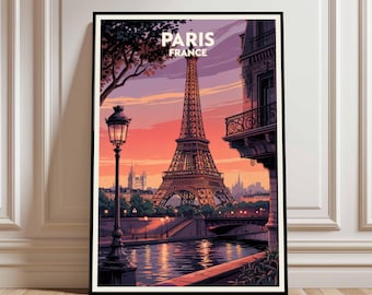 Paris Travel Print - France, Paris Poster, France Poster, Travel Wall Art, France Print, poster, France, Europe, Paris, French, Eiffel Tower