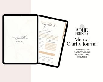ADHD Journal: Hyperlinked Planner for Focus, Reflection & Emotional Clarity (GoodNotes)