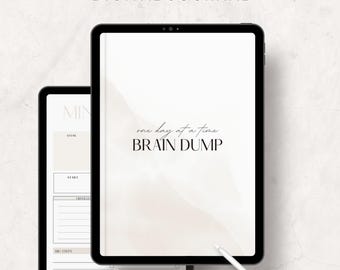 ADHD Brain Dump Journal, Undated ADHD Digital Planner, Daily ADHD Planner, iPad Planner, Goodnotes Digital Planner