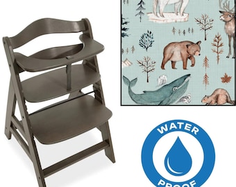 Wipeable Cushion Compatible with Hauck Alpha , Alpha plus, Beta High Chair, Kissen Beschichtet, Highchair Cushion, Hauck Alpha Kissen