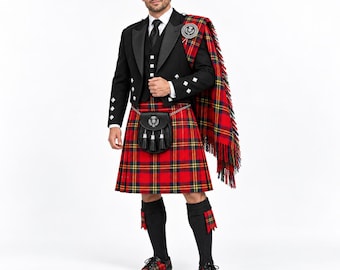 Ensemble kilt écossais tartan pour homme, robe de mariée des Highlands, cadeau pour elle