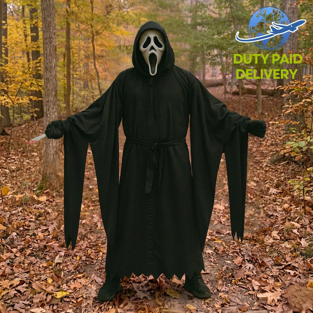 Horror Robe Mortal Kombat Horror Robe Costume | Halloween Scary Hooded Cosplay ...