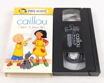 Caillou I Want To Grow Up VHS Tested PBS Kids 2002 Warner Bros CINAR