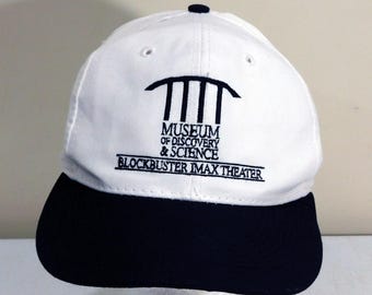 VTG Museum Of Discovery & Science Blockbuster IMAX Theater Snapback Hat 90s