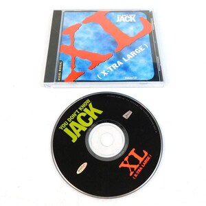 May include: A CD and its case are displayed. The CD case has a blue background with large orange text that reads "YOU DON'T KNOW JACK" and "(X-TRA LARGE)". The CD itself is black with the same text in green and orange.
