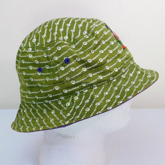 Monster dot com All Over Print Bucket Hat OSFA Gr… - image 3