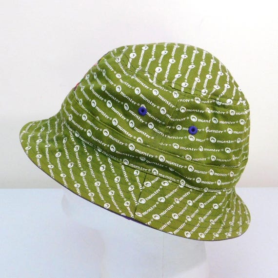 Monster dot com All Over Print Bucket Hat OSFA Gr… - image 5