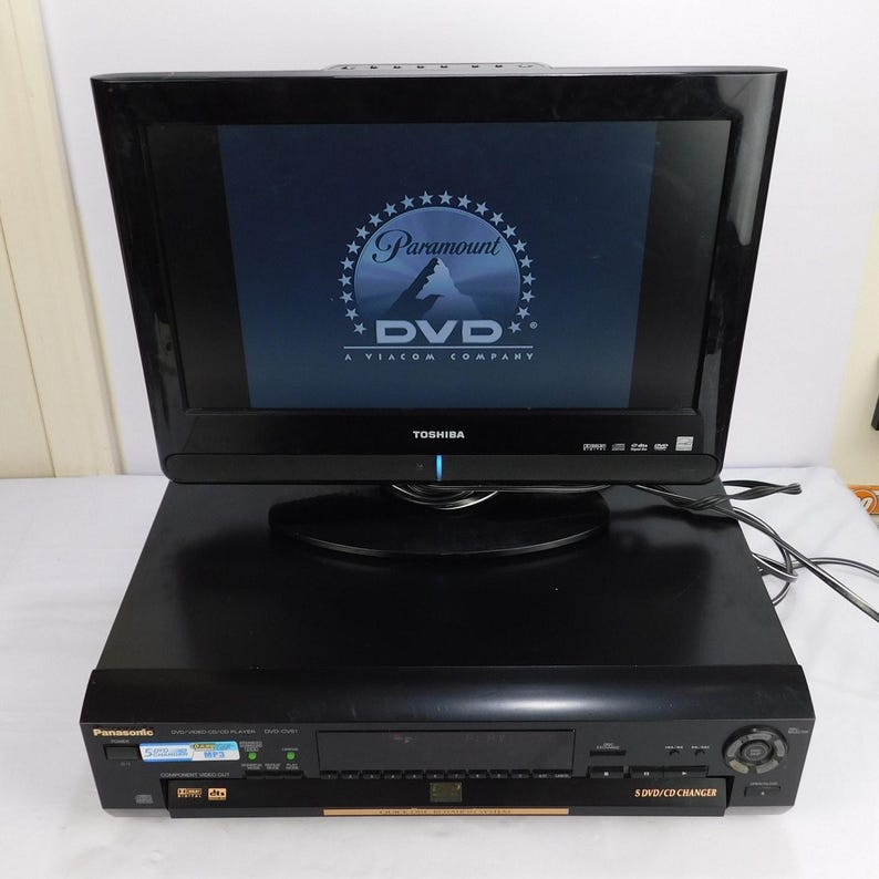 Panasonic DVD-CV51 5 Disc Dvd CD Changer w/ Remote Dolby Digital Tested 2001 image 1
