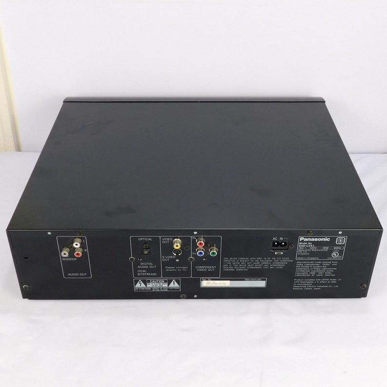 Panasonic DVD-CV51 5 Disc Dvd CD Changer w/ Remote Dolby Digital Tested 2001 image 9