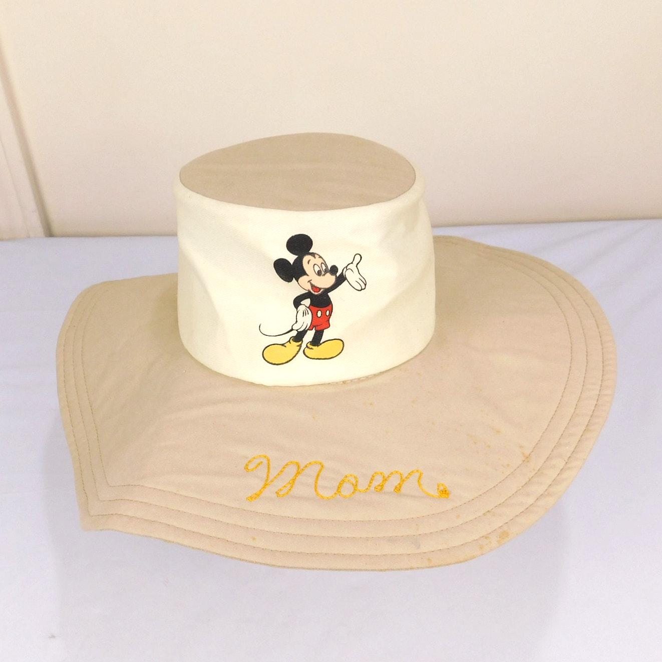 Mickey Mouse Wide Brim Hat - Etsy display picture 1