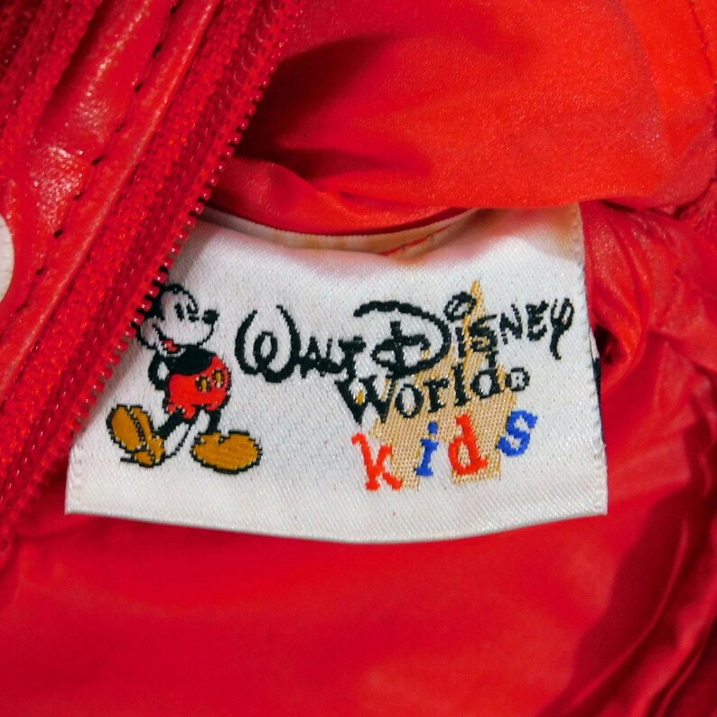 VTG Walt Disney World Kids Minnie Mouse Belt Bag Fanny Pack Faux Leather image 5