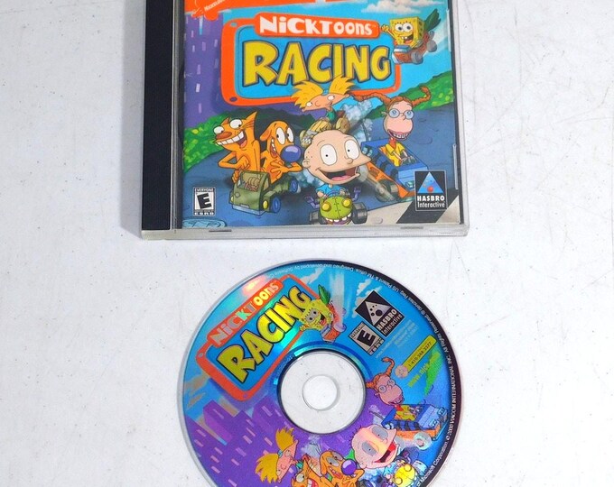 Nickelodeon Nicktoons Racing PC CD ROM Game Tested Working Windows 95 ...