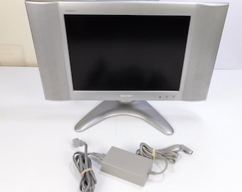 Sharp LC-15B2UA 15" Lcd TV Tested Working 4:3 Retro Gaming No Remote 2002