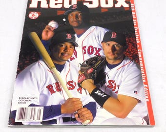 Anuario del equipo de los Boston Red Sox 2002 Oficial Pedro Manny Nomar