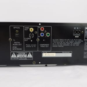 Panasonic DVD-CV51 5 Disc Dvd CD Changer w/ Remote Dolby Digital Tested 2001 image 10