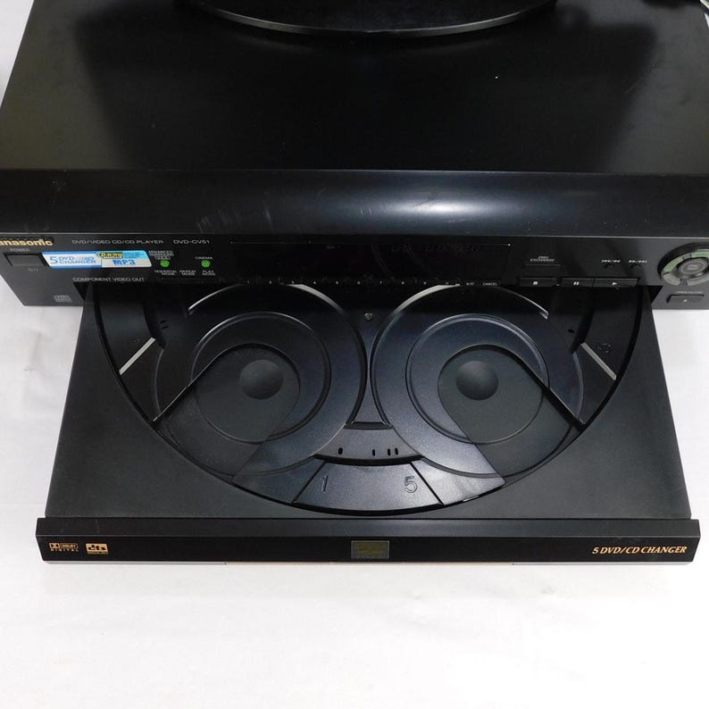 Panasonic DVD-CV51 5 Disc Dvd CD Changer w/ Remote Dolby Digital Tested 2001 image 3