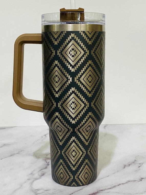 LAVENDER Stanley 40oz tumbler, NEW limited edition Stanley colors, Laser  engraved Stanley, Flower tumbler, travel mug, Custom Stanley cup