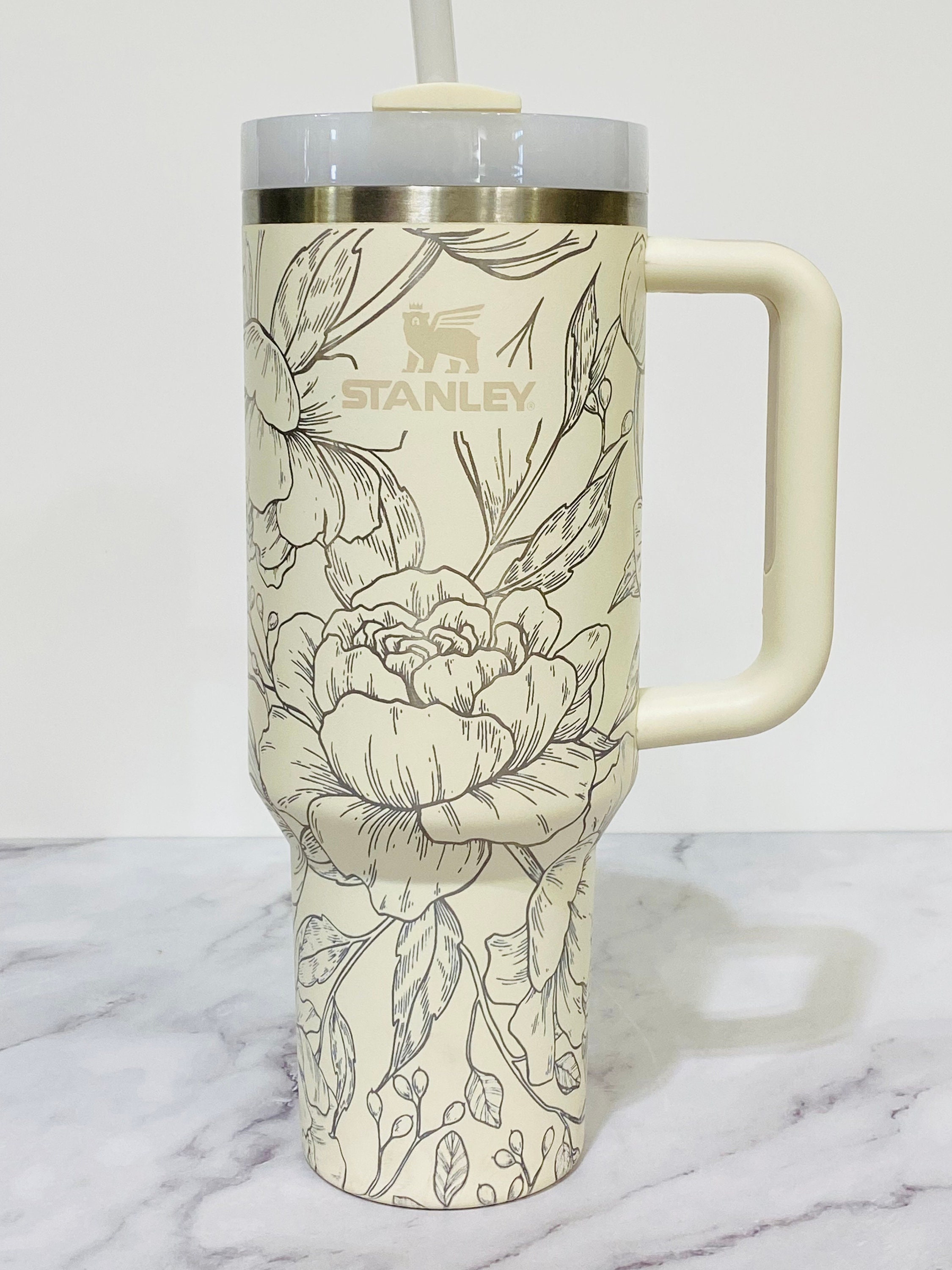 40 oz Mug Custom Stanley Style Tumbler – Tiffany Wild and Free