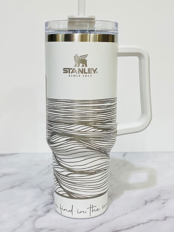 Stanley 40oz Tumbler, NEW Limited Edition Stanley Colors, Laser Engraved  Stanley, Flower Tumbler, Sunflower Travel Mug, Custom Stanley Cup 