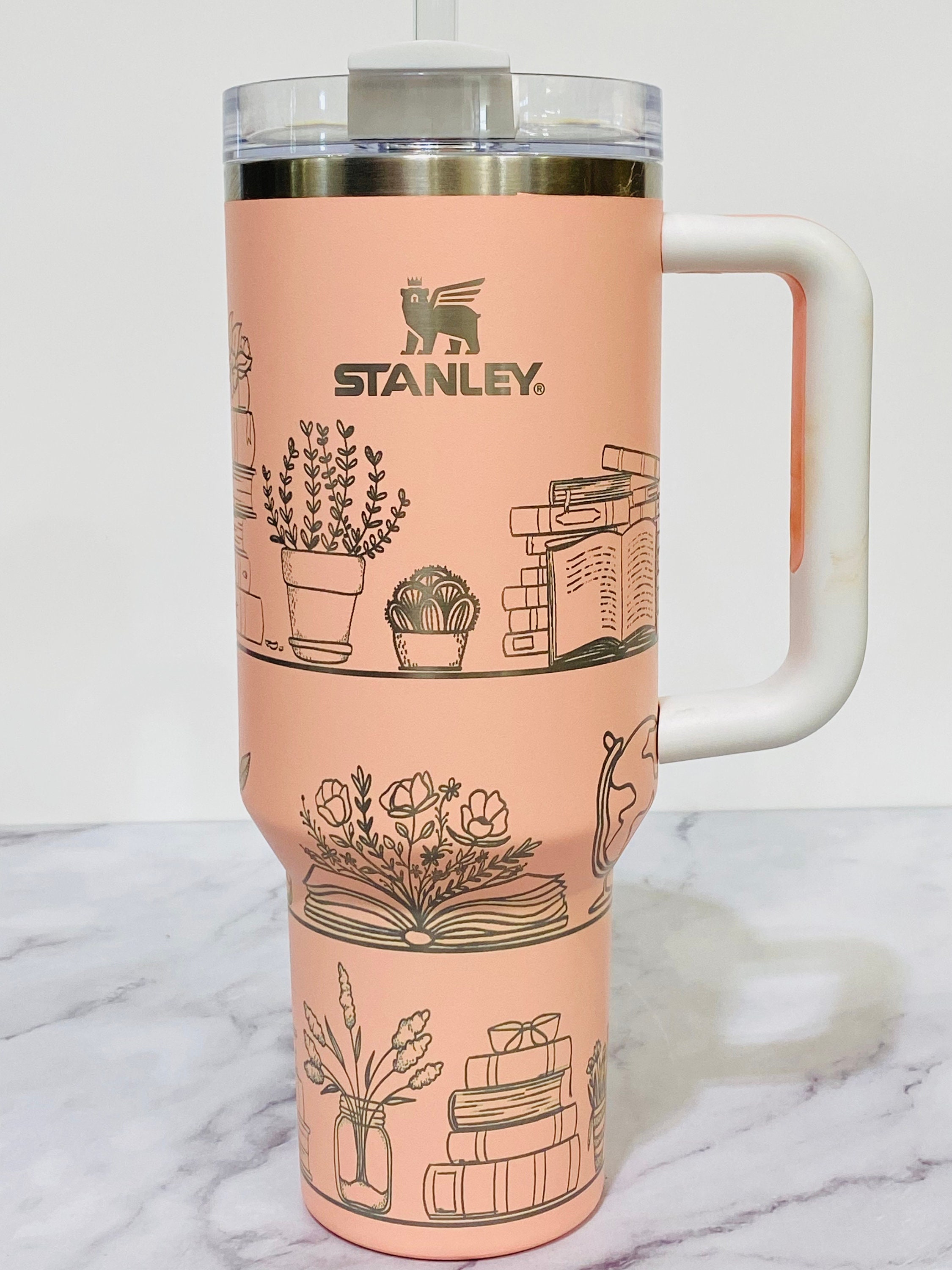 Expedition™ 40oz Stanley Style Vacuum Tumbler W/ Handle & Straw