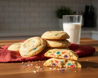 Rainbow Sprinkles Sugar Cookie | Gift Ready Celebration Treat