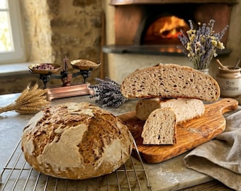 Artisan Gluten-Free Sourdough Bread, Rye Culture, Wood Fired Style Loaf
