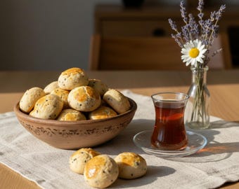 Homemade Turkish Nigella Seed Cookies – Savory Tea Biscuits