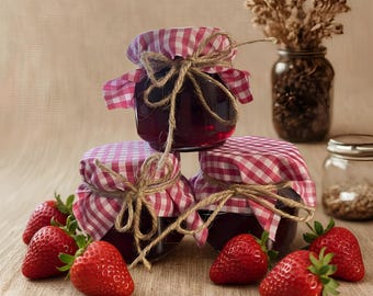 Homemade Strawberry Jam | 8oz Small Batch | No Preservatives | Artisan Fruit Jam