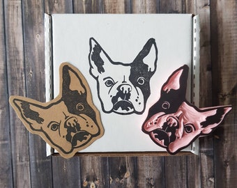 Birthday Gift Rubber Stamp of Pet, Personalized portrait stamp for pet owner or pet lover, completely customized and unique | Salt & Paper