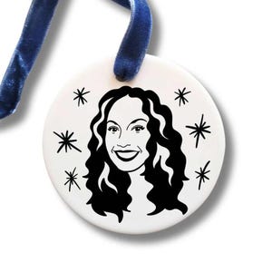 Ritratto individuale, Addobbo per albero, Festa, Personalizzato, Fatto a mano, Decorazione, Regalo, Hanukkah, Amici, Famiglia, Buon Natale / Sale e carta