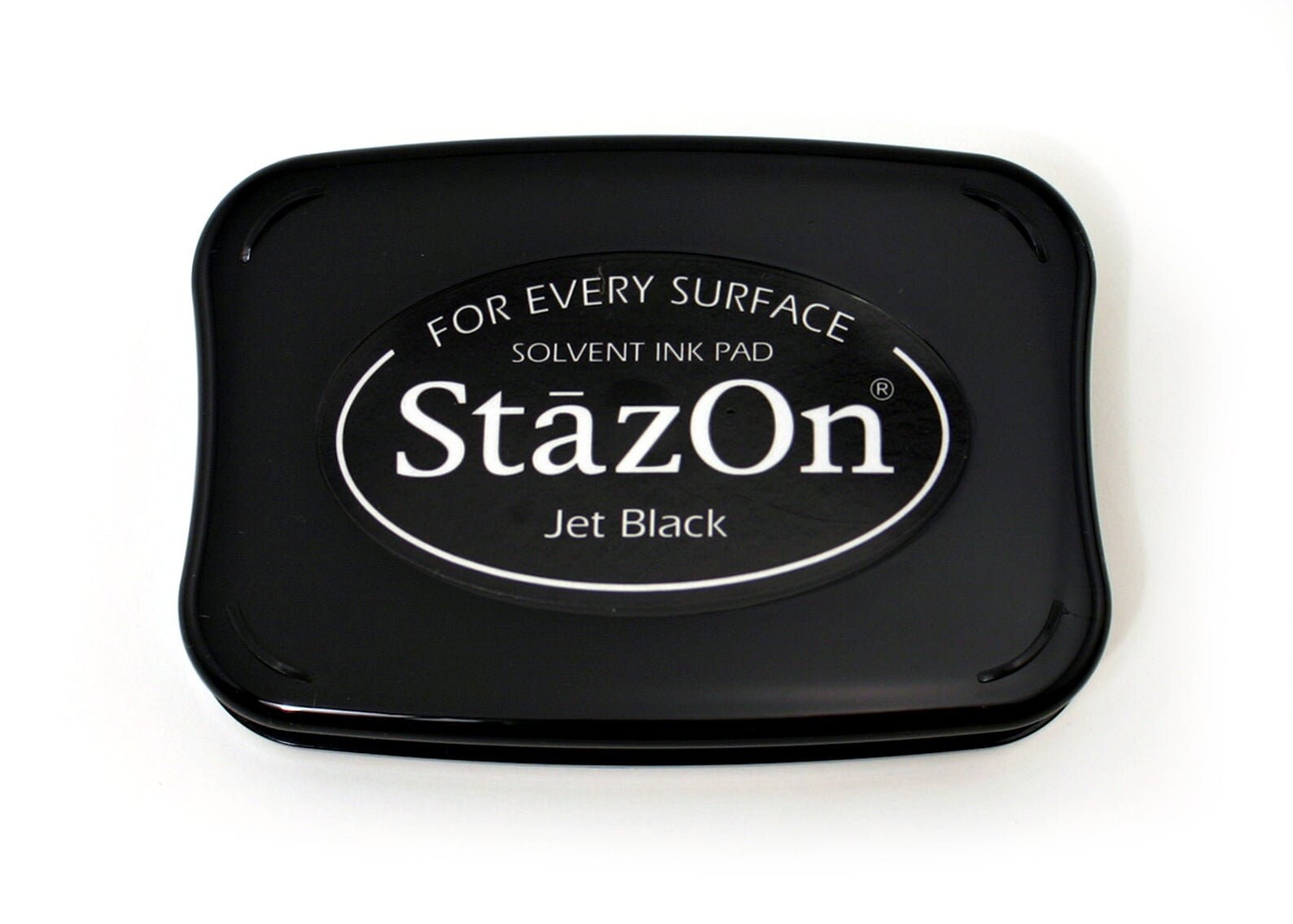 StazOn Ink Pad, Permanent Ink Pad, Permanent Black Stamp Pad, Solvent Based  Ink Pad, Black Ink Pad, StazOn Black Ink Pad, (Jet Black)
