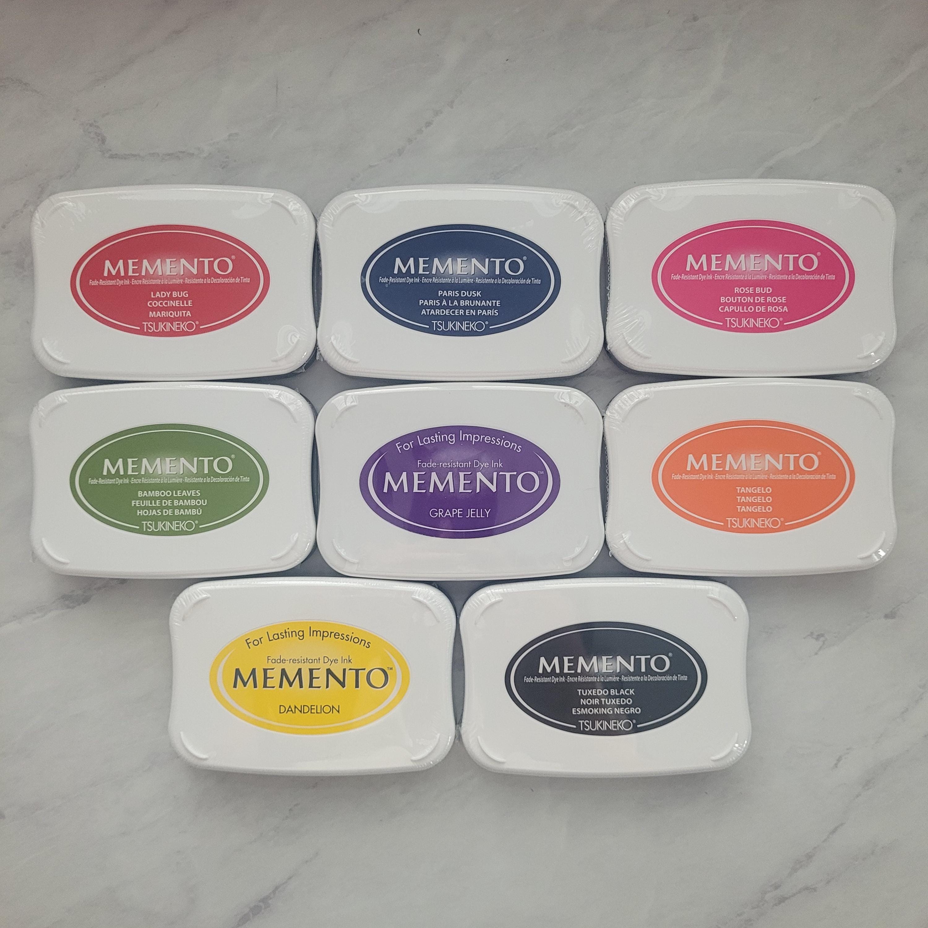 Recharge D'encre Tsukineko Memento Luxe Noir Smoking - 15ml Pour Tampons Et Surfaces Poreuses