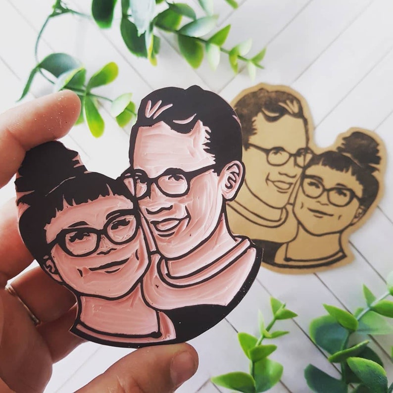 wedding stationary engagement gift Couples Rubber stamp custom face stamp thank you stamp Custom Wedding Portrait Stamp wedding gift