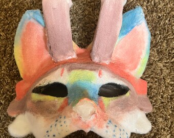 Dreamcore/kidcore Therian cat mask!
