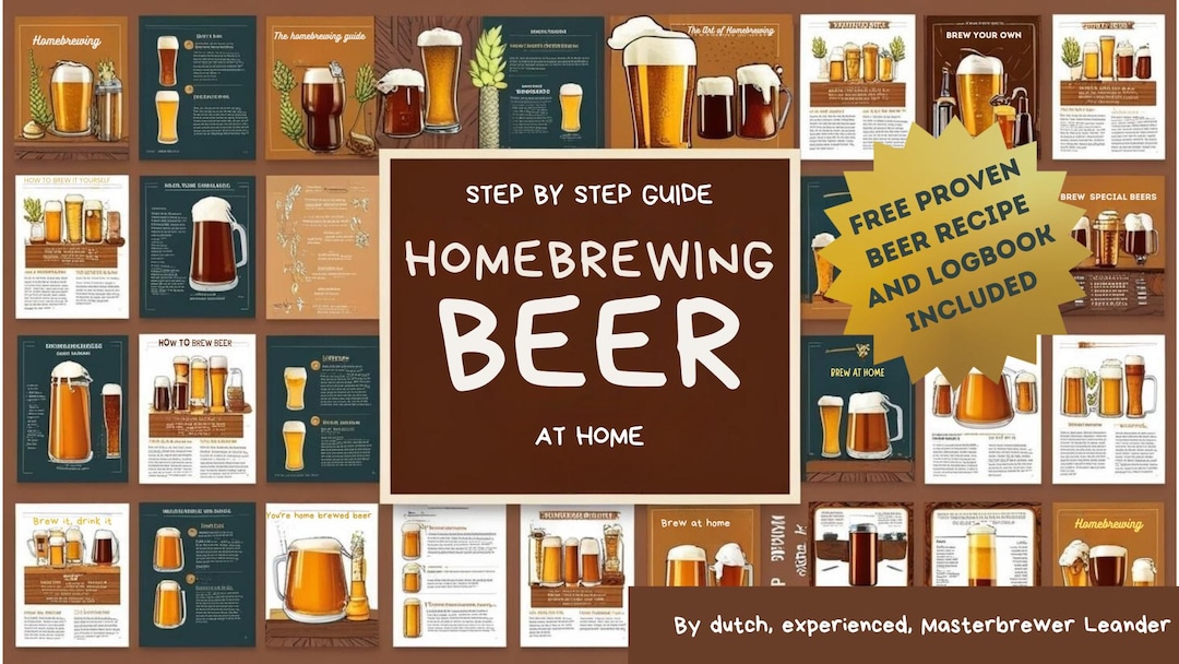 Homebrewing Step-by-step Guide With FREE Recipes and a Brewers Logbook ...